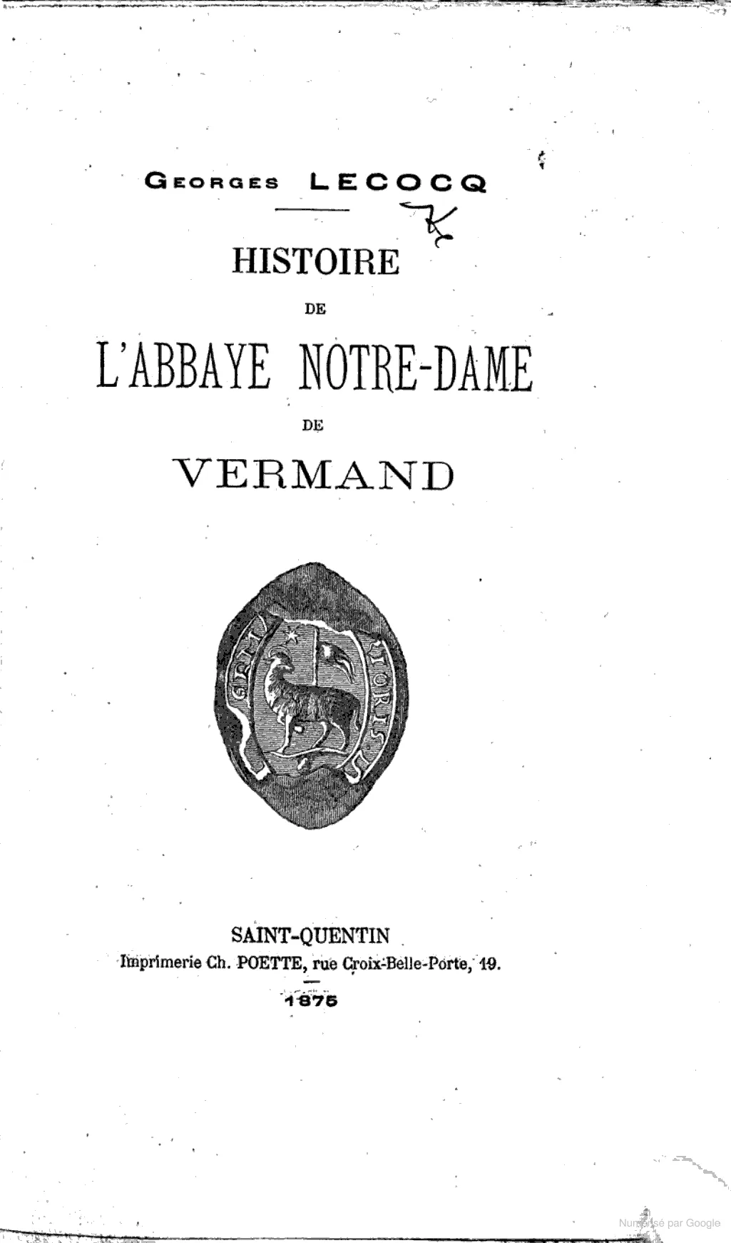 abbaye de Vermand