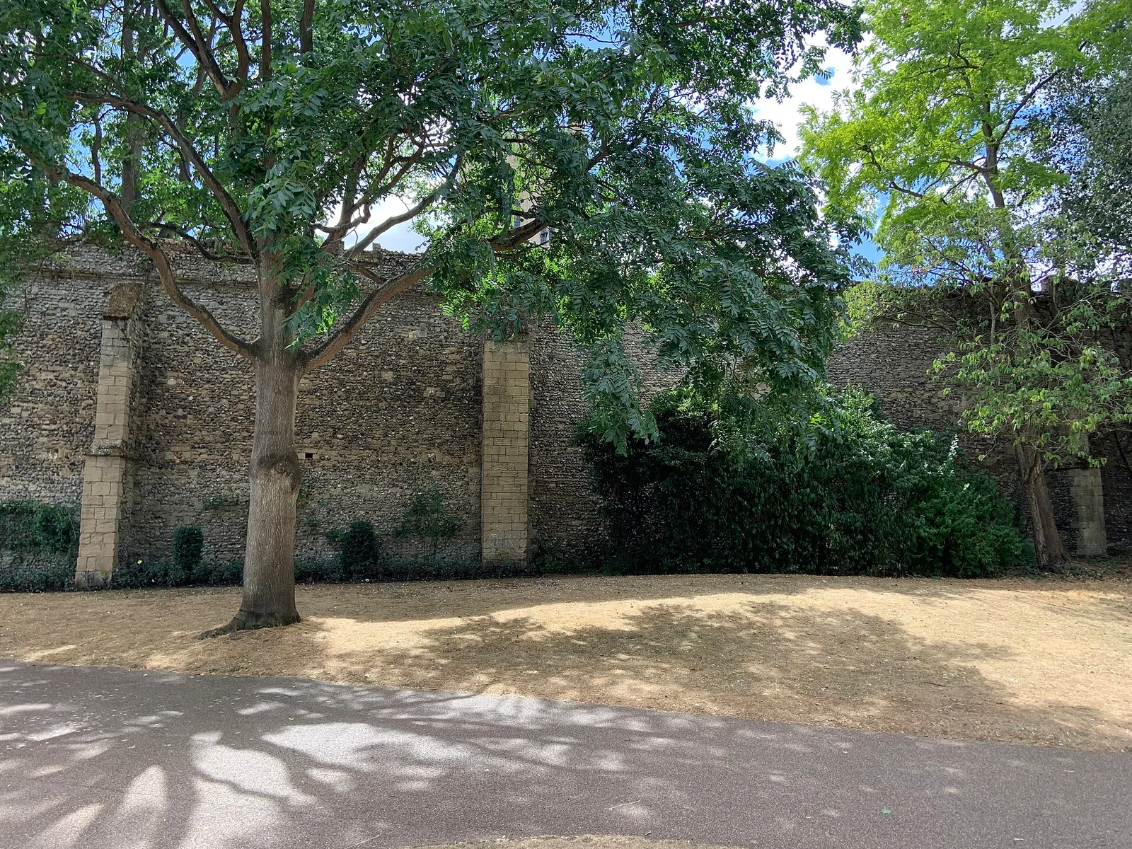 Ruins of Hall of Pleas and South Wall of Great Court